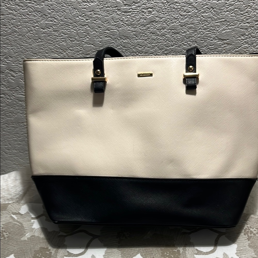 Lovevook Elegant Two-Tone Tote Bag - Picture 3 of 10